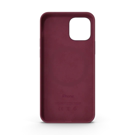 iPhone 12 Silicone Case with MagSafe Plum image 3